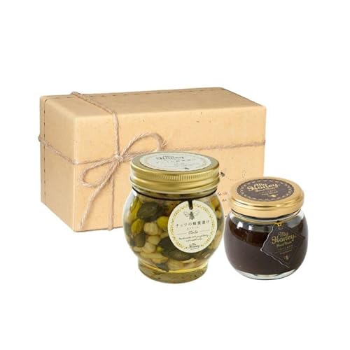 生はちみつ専門店 MY HONEY マイハニー ナッツの蜂蜜漬け エトワールL200g+ハニーショコラM90g ナチュラルクラフトボックス M+麻紐リボン