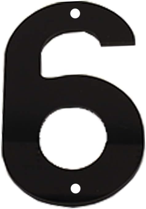 House Number Sign 6 Inch (15 cm) Large Modern Acrylic Plastic Door Numbers