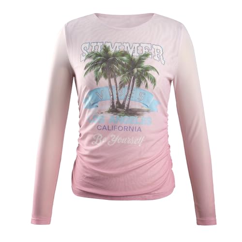 Image of 80s 90s Outfits for Women 80s Themed Party Sheer Top Retro Disco Sexy Going Out Tee 90s Streetwear Shirt
