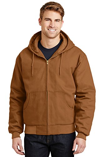 CornerStone Unisex Duck Cloth Hooded Work Jacket