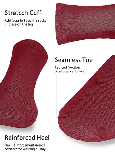 Dress Socks for Men Bamboo Rayon Anti Odor Moisture Wicking Size 8-132