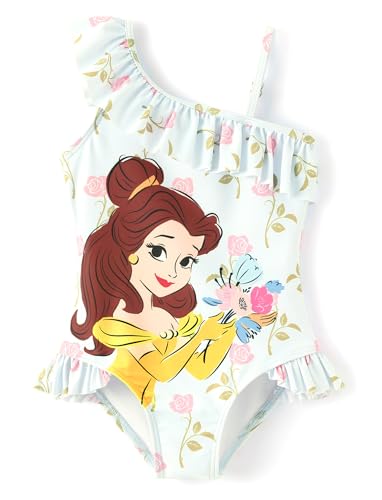 Image of Disney Stitch Frozen Marvel Minnie Mouse Girls Swimsuits Ruffle One Piece Bathing Suits UPF 50 Swimwear Quick Dry Size 2-13Y