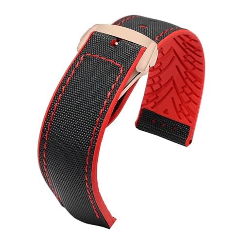 [-ł] IK Xgbv V[}X^[ 007 X[p[t@C^[ o^tC tC h VR EHb` Xgbv jp 20mm 22mm ƌ݊̂鎞voh(Black red-rose-Z3,22mm)