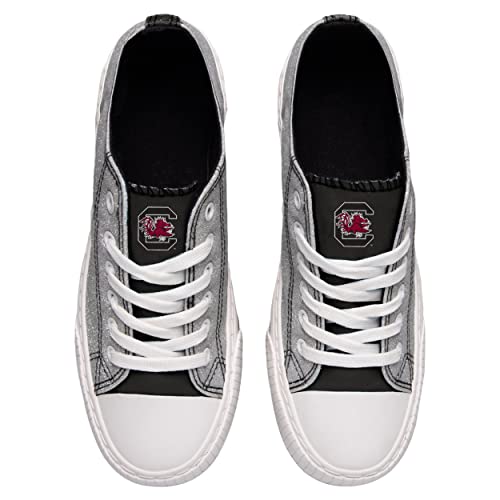 FOCO-South-Carolina-Gamecocks-NCAA-Womens-Glitter-Low-Top-Canvas-Shoes-9