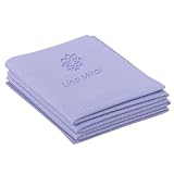 Lino Mirai ヨガマット 折りたたみ 4mm 折畳み レーニングマット エクササイズマット ストレッチマット 筋トレマット フィットネス ピラティス PVC (ライトラベンダー)