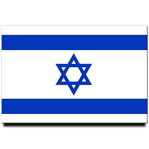 Imán para refrigerador con bandera de Israel 3x2 pulgadas miniatura 1