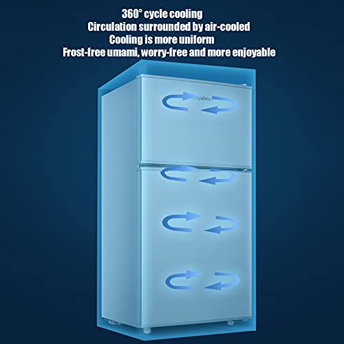 Compacte koelkast 108 L vriezer met verstelbare verwijderbare glazen planken met LED-verlichting Mechanische bediening… - Image 5