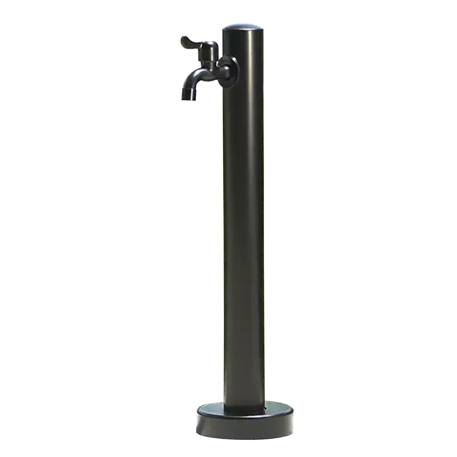 304 Stainless Steel Standing Water Tap, Cylindrical Vertical Water Column with Faucet, Freestanding Outdoor Hydration Source for Irrigation(60cm)