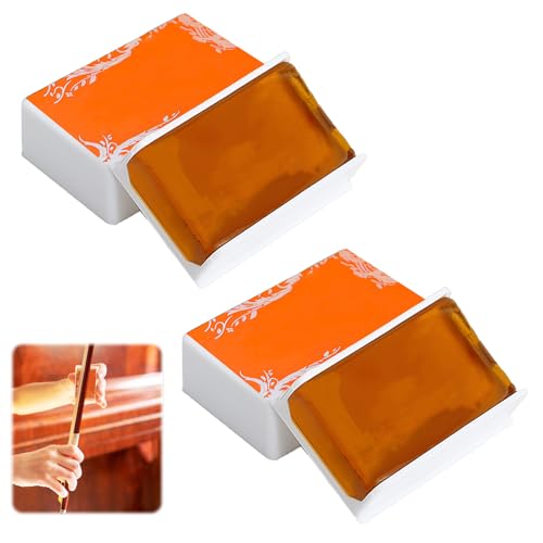 2 Pièces Colophane Violoncelle, Colophane Naturelle pour Alto et Contrebasse Colophane Violon...