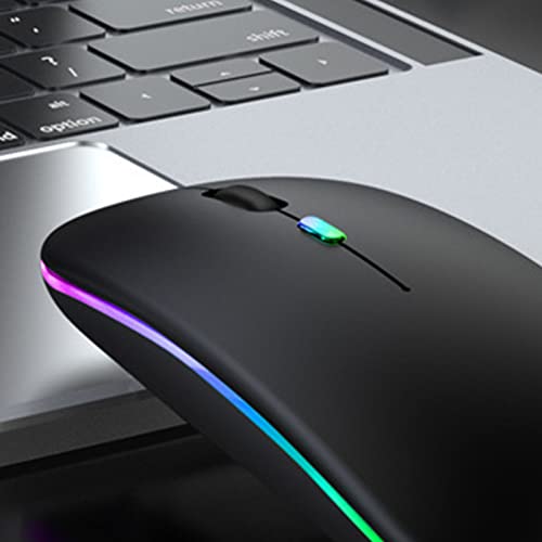 Ciciglow Mouse Wireless 2.4G Ricaricabile Plastica...