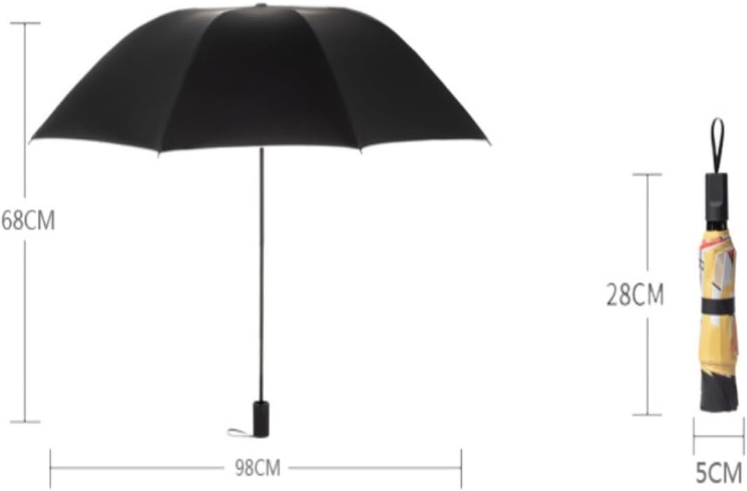 Portable Umbrella for Travel Sun Protection Umbrella Sun Umbrella Folding Umbrellas Sun Umbrella Female Sunscreen Uv Protectio Umbrella Outdoor(C)