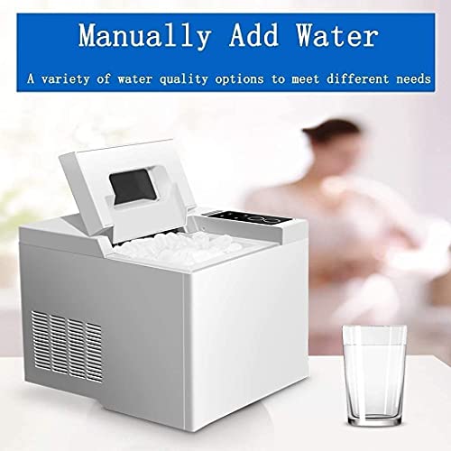 Fabricadora de hielo acero inoxidable 33lbs/24h miniatura 4