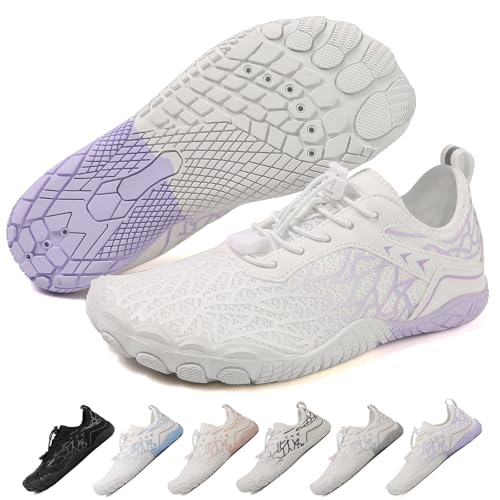 Image of Hike Barefoot Shoes Womens Men,Unisex Barefoot Water Shoes Breathable, Anti-Slip Hiking Footwear for Athletic Wide Toe Shoe Footwear for Hiking, Walking, Running, Yoga, and Water Sports