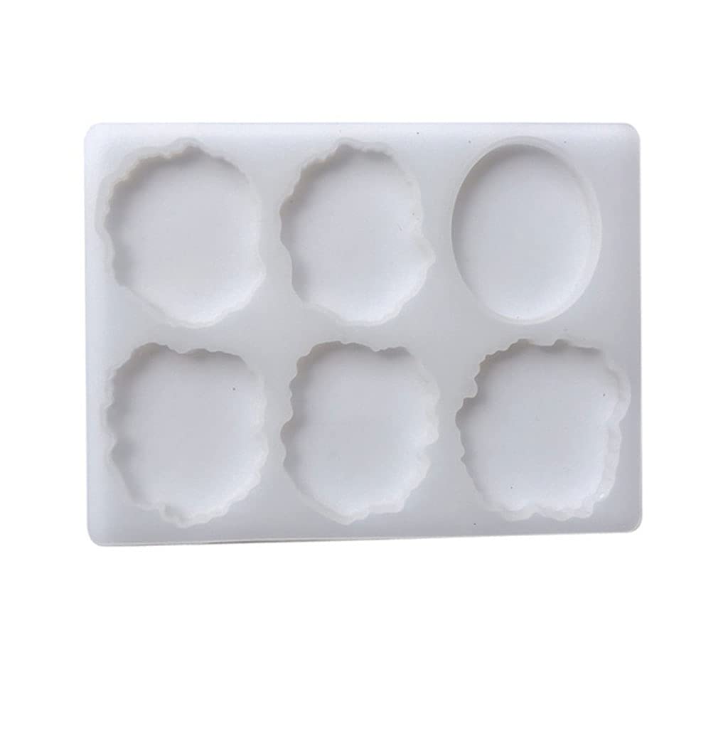 SOFEA Baking Pan, Crystal Epoxy Resin Mold Round Mobile Phone Bracket Holder DIY Silicone Mould