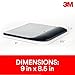 3M Precise Mouse Pad with Gel Wrist Rest, Soothing 3M Gel Technology and Satin Smooth Cover for All Day Comfort, Optical Mouse Performance and Battery Saving Design (MW85B), Extended, Black