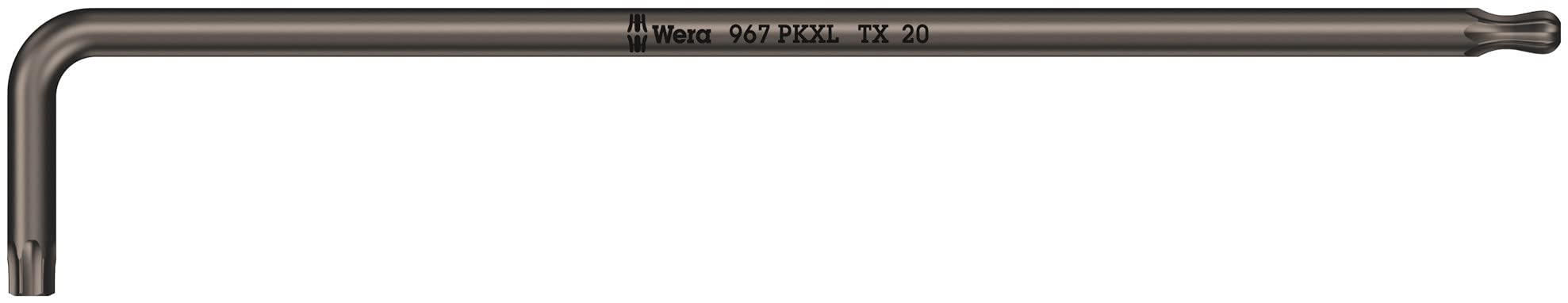 Wera Black 05024465001 967 Pkxl Torx Laser Long L-Key, Tx 20 X 137 Mm
