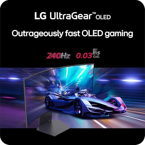 LG 39" Ultragear OLED Curved Gaming Monitor - WQHD 240Hz, 0.03ms, NVIDIA G-Sync Compatible, 800R Curvature, USB Type-C, DisplayHDR True Black 400 - Image 4