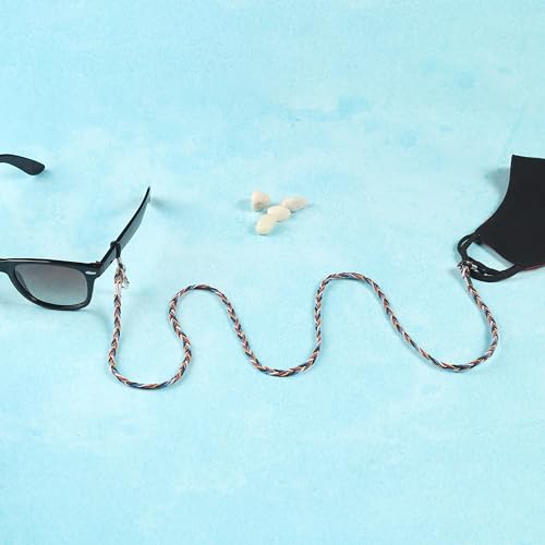 Image of VIVID vision Unisex Adult Leatherite Eyeglass Holder Strap Cord | New Chain Adjust on Sunglasses | Anti-slip Retainer Lanyard String Eyewear Frame | CH-254-A