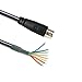 JuHXenWire Breakout Cable Yaesu CT-62 CAT 8 Pin Mini Din Male Programming Serial Adapter for Yaesu Data CAT Linear Tuner FT-897/897D FT-857/857D FT-100 817 (10FT/3m)