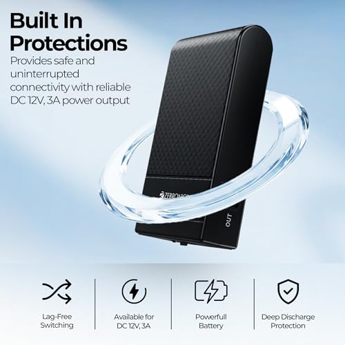 Image of Zebronics Router UPS, 4000mAh Battery, Upto 4 Hours Backup, 3A Output, Dual Input Ports, Fast Charging, Over Voltage & Short Circuit Protection, Portable and Carry-Friendly (EnergiUPS 4K)