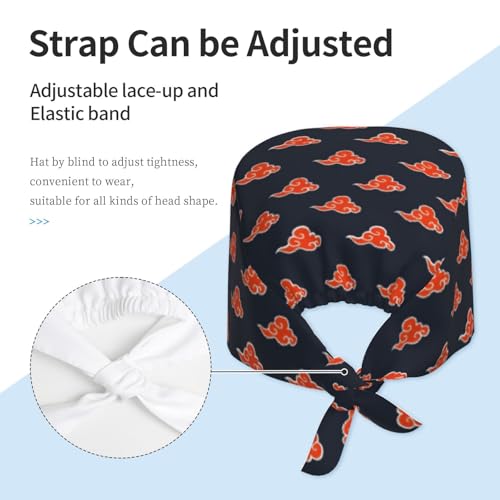 Image of Breathable Working Cap with Adjustable Sweatband Scrub Cap for Men /Women