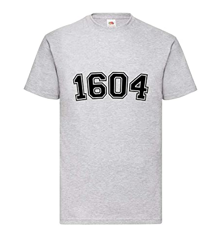 T-shirt pour homme gris XXXL 1604 en coton confortable pour toutes les morphologies
