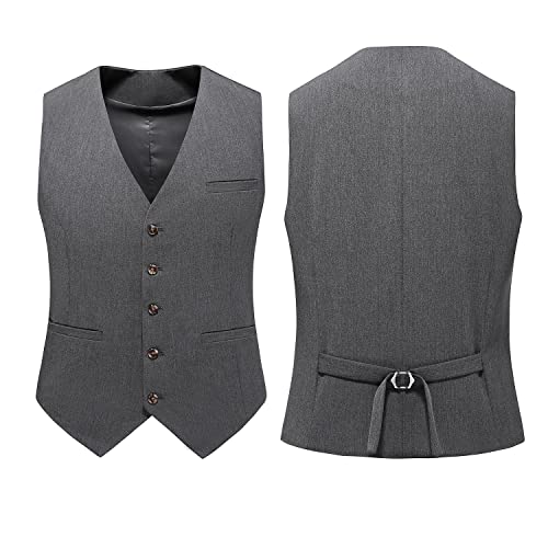 MOGU Mens Suits 3 Piece Double Breasted Suit Solid Blazer Slim Fit Tuxedo Groomsmen Wedding Dinner Formal Dress4