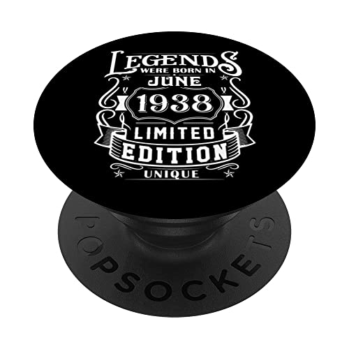 Cumpleaños Junio 1938 Edición Limitada Regalo Legend June PopSockets PopGrip Intercambiable