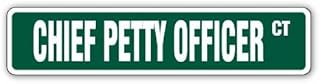 SignMission Chief Petty Officer Street Sign CPO Canadian Navy New | Indoor/Outdoor | 18" Wide