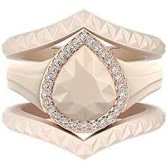 Pack J: Nude / Rose Gold Stones & 2 Stackable Rings