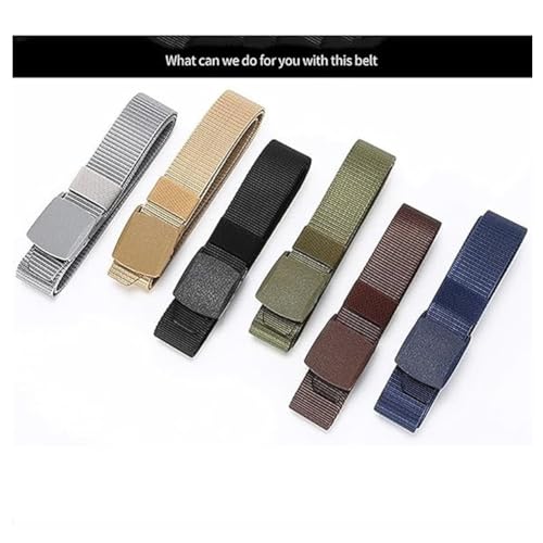 Non-metallic Non-magnetic Buckle Nylon Belt, Outdoor Sports Adjustable Slide Plastic Buckle Web Canvas Belt4