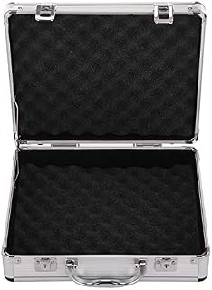 YORKING Aluminium Flight Case Foam Portable Lockable Secure Storage Box - 280mm x 230mm x 90mm