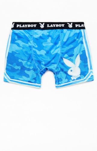 PacSun Playboy Men's Blue Camo Varsity Boxer Briefs2