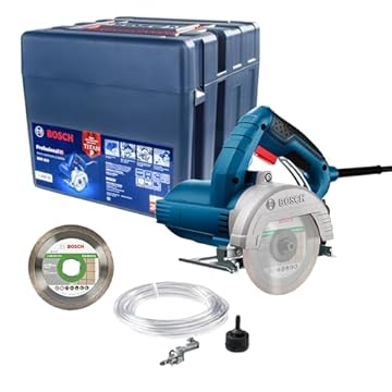Serra Mármore Bosch GDC 151 TITAN 1500W 220V com 1 disco, kit refrigeração e maleta