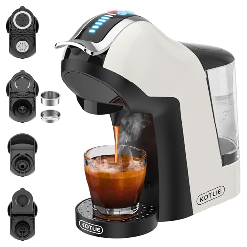 Macchina Caff&egrave; KOTLIE 4 In 1 - Per Nespresso, Dolce Gusto, Caff&egrave; Macinato E ESE, 19 Bar, Serbatoio 800ml
