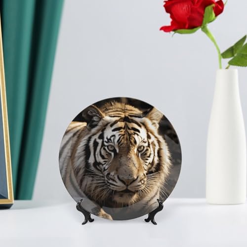 Plato decorativo de porcelana Bone China 6 pulgadas miniatura 6