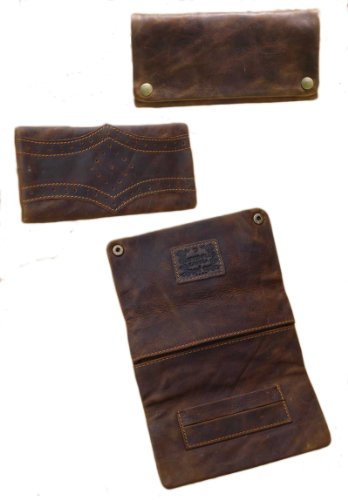 PatchouliWorld Blague à Tabac Marron et «Marry Poppins dans Cuir-Marron