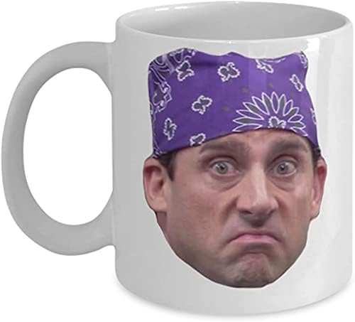 Office Sitcom Funny FACE White Ceramic Printed Coffee Mug | Inspired by TV Show The Office Quote + Gift for Dwight Schrute Fans