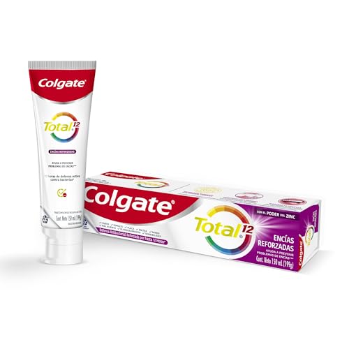 Colgate Pasta Dental Total 12 Encías Reforzadas 150 ml. Salud Bucal Completa. Para una Sonrisa Saludable, Dándote Hasta 12 Horas de Protección Contra las...