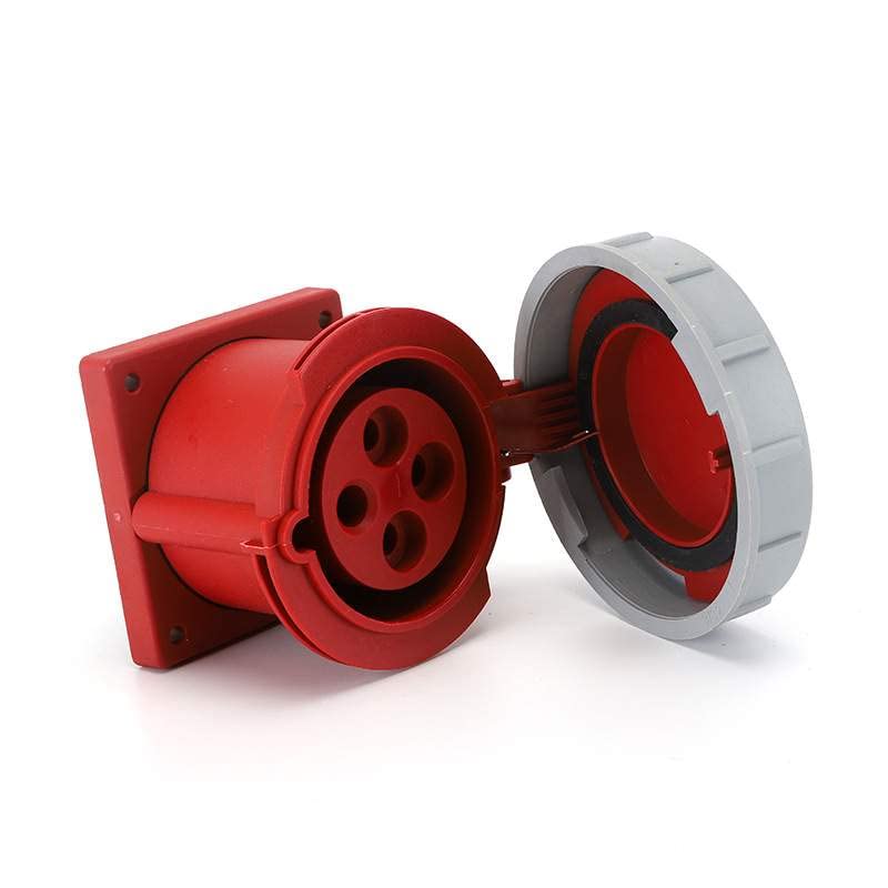 IEC60309 Waterproof CEE Industrial Connector Socket 4Pin 16A 380V-415V 3P+E IP67 (Type-1）