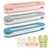 mimzemamz Zapatero Colgante Puerta,Organizador Zapatos sin Taladrar, Autoadhesivo con Taladro para Diferentes Tipos Zapatos,Zapatero de Pared Plegable 3 en 1 para Acampar con Adhesivo