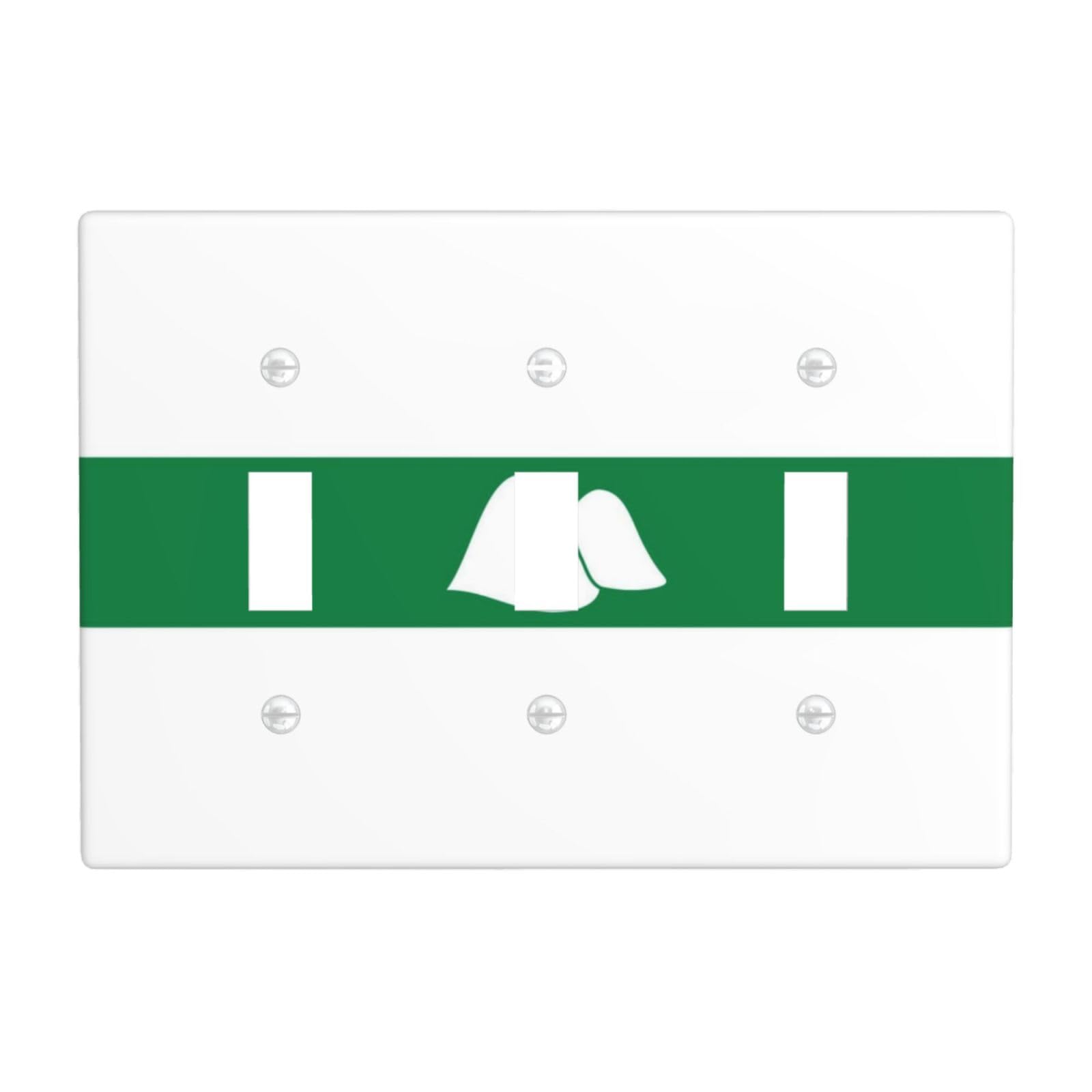 Flag of Kurgan 3 Gang Switch Plate Cover-Unbreakable Polycarbonate Wall Plate, Heat Resistant Toggle Switch Decor for Home