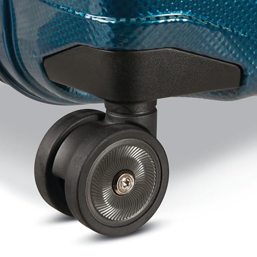 Image of Samsonite Proxis Medium Hardside Luggage with Dual Spinner Wheels - Innovative Roxkin Lightweight Shell With Ultimate Durability- Includes TSA Lock, Ergonomic Telescoping Handle - Petrol Blue