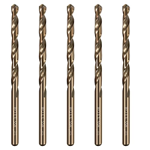 HUAZHICHUN 5PCS Size 3.3mm,M42 8% Cobalt,Metric Drill Set,Drill bits for Stainless Steel,Drill bits,