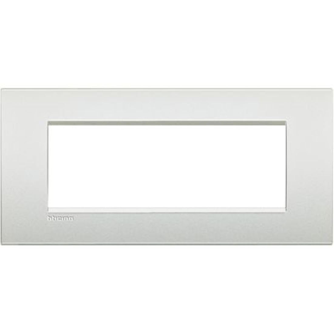 Bticino LNC4807PR Placca Livinglight Air 7 Moduli, Bianco Perla
