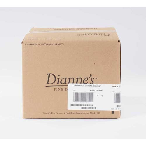 Diannes Gourmet Desserts Cream Cake Lemon Italian by Diannes Fine Desserts – 1 Count (Pack of 2), Pack of 2