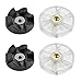 KLYNGTSK Engranaje Base Reemplazo 2 Base Gear 2 Engranajes de Cuchilla de Goma Repuestos para Nutribullet 600w/900w Base de Batidora para Cuchillas de licuadora