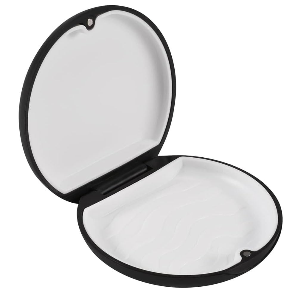 X spring Retainer Case, Waterproof Orthodontic Aligner Case, Dental Mouthguard Case Orthodontic Retainer Case, Denture Holder Box Partial Denture Case for Household, Travel, Office (Black)