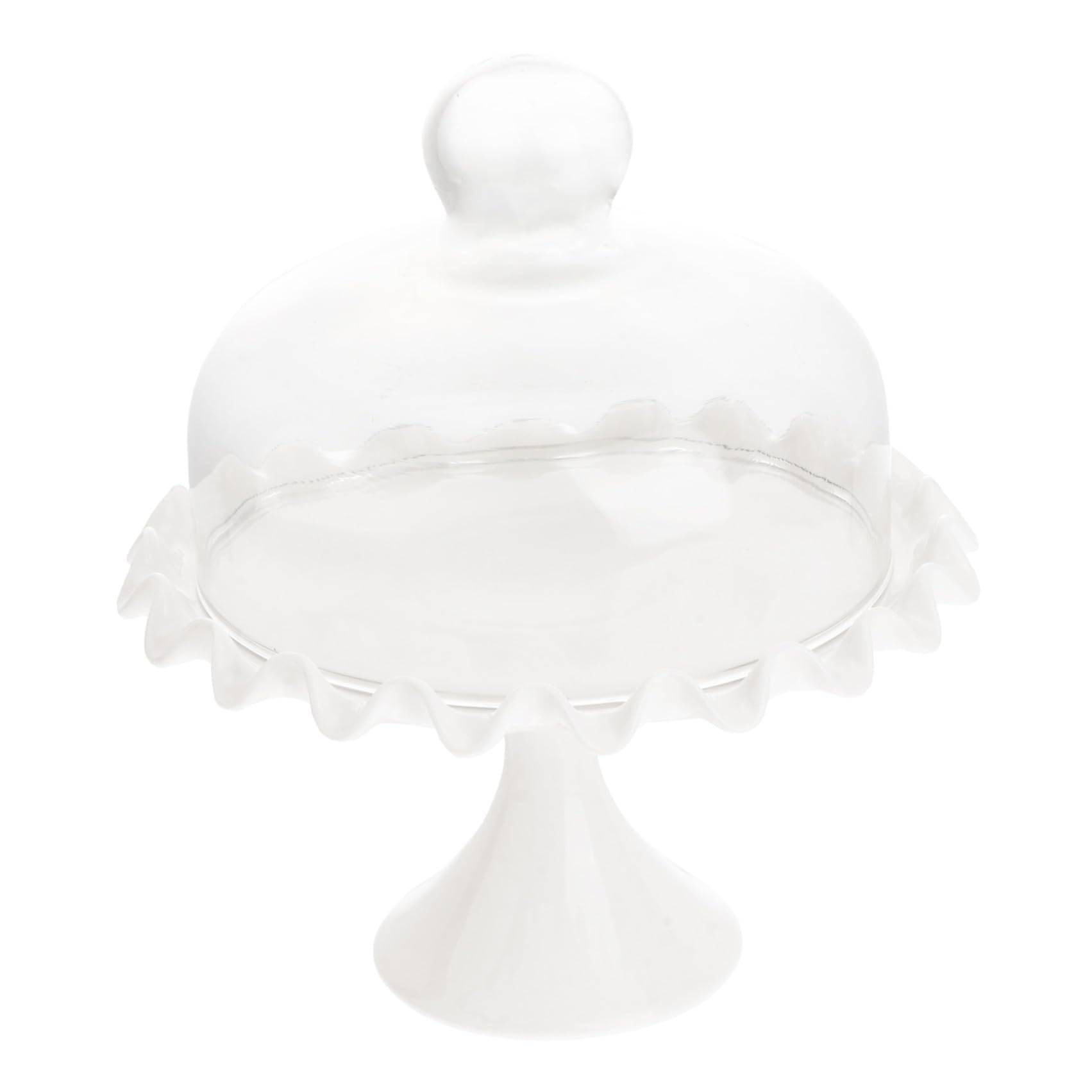 Couvercle en Verre pour Gâteau sans Plomb Poignée, 1 Set