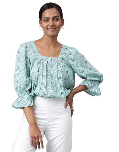 Image of Fabindia Women Tie Up Top Cotton